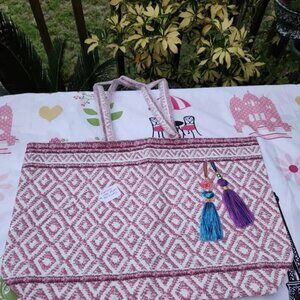 Pink & White Estee Lauder Tote Bag NWOT